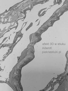 Efekt 3D w stiuku. AdamK www,pieknestiuki.pl UltraStiuk,UltraStucco.